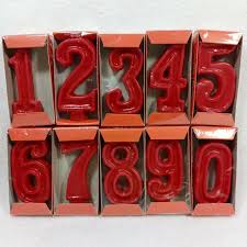 Lilin Angka Merah